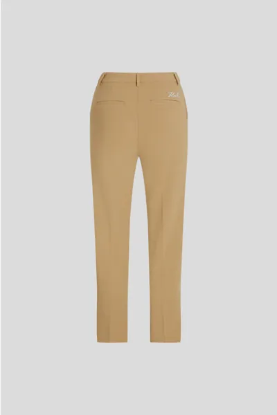 Nohavice Karl Lagerfeld Commercial Cigarette Pants Nougat