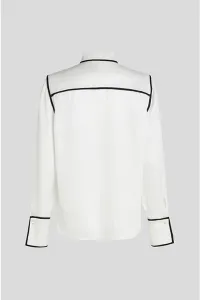 Košeľa Karl Lagerfeld biela farba, regular, s klasickým golierom, A3W11012