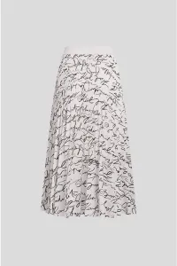Sukňa Karl Lagerfeld Commercial Pleated Skirt Scribble Aop