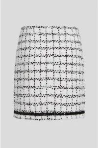 Sukňa Karl Lagerfeld Boucle Skirt Black White Karl Boucle