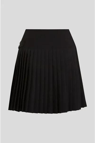 Sukňa Karl Lagerfeld čierna farba, mini, áčkový strih, A3W12022