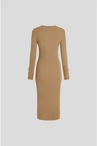 Šaty Karl Lagerfeld zelená farba, midi, priliehavé, A3W13038