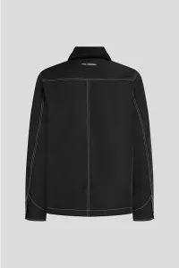 Bunda Karl Lagerfeld Contrast Stitch Bomber Jacket Black