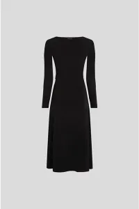 Šaty Karl Lagerfeld Jersey Fluid Zip Dress Black