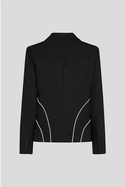 Sako Karl Lagerfeld Bw Tailored Piping Blazer White/Black