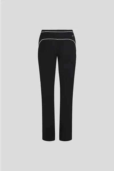 Nohavice Karl Lagerfeld Bw Tailored Piping Pants White/Black