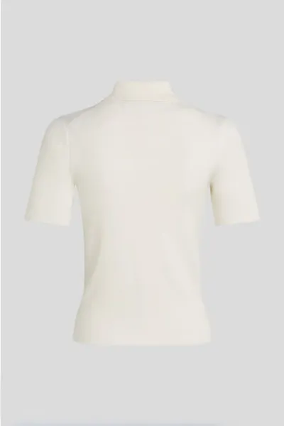 Polo tričko Karl Lagerfeld dámske, béžová farba, A3W18021