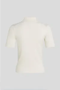 Polo tričko Karl Lagerfeld dámske, béžová farba, A3W18021