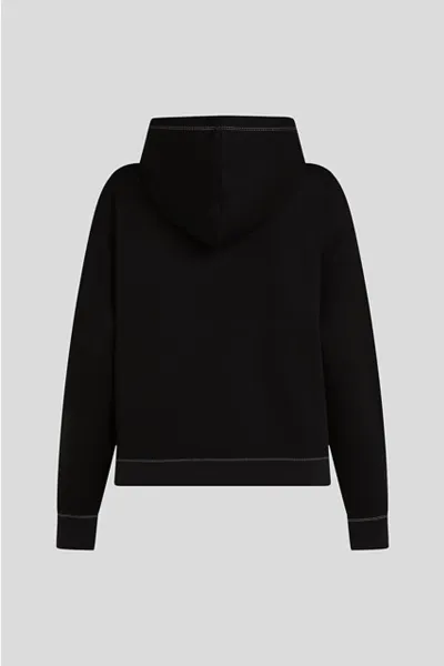 Mikina Karl Lagerfeld Contrast Stitch Hoodie Black
