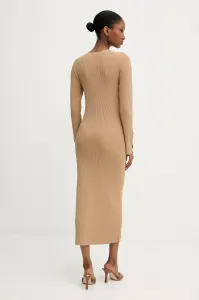 Šaty Karl Lagerfeld zelená farba, midi, priliehavé, A3W13038