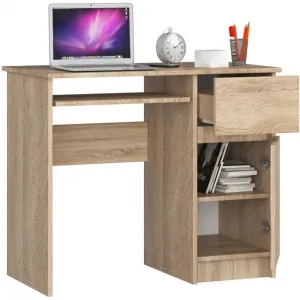 Ak furniture Písací stôl PIKSEL 90 cm dub sonoma pravý