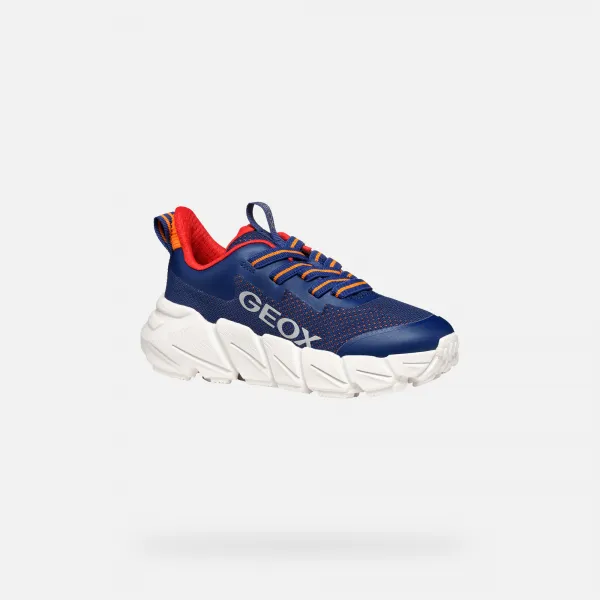 Dark Blue Boys' Geox Flexyper Fast Sneakers - Boys