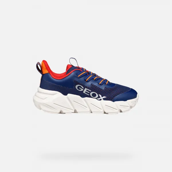 Dark Blue Boys' Geox Flexyper Fast Sneakers - Boys
