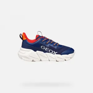Dark Blue Boys' Geox Flexyper Fast Sneakers - Boys