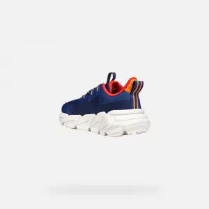 Dark Blue Boys' Geox Flexyper Fast Sneakers - Boys