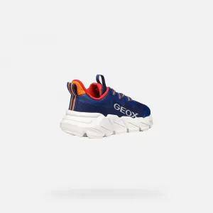 Dark Blue Boys' Geox Flexyper Fast Sneakers - Boys