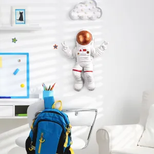 Wallity Nástěnná dekorace Astronaut 3 bílá/oranžová