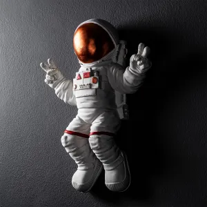 Wallity Nástěnná dekorace Astronaut 3 bílá/oranžová
