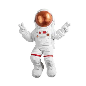 Wallity Nástěnná dekorace Astronaut 3 bílá/oranžová