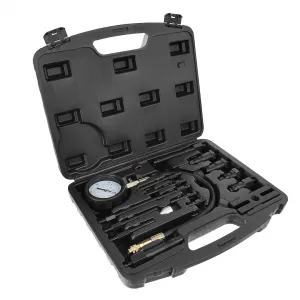 GEKO G02515 – tester kompresného tlaku pre dieselové motory so sadou adaptérov