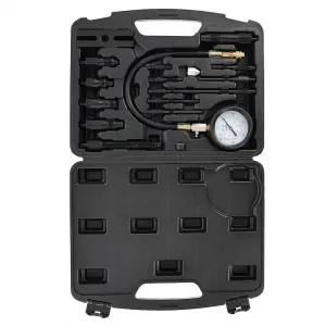 GEKO G02515 – tester kompresného tlaku pre dieselové motory so sadou adaptérov