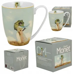 Duo Porcelánový hrnček Monet Žena s dáždnikom 360 ml viacfarebný