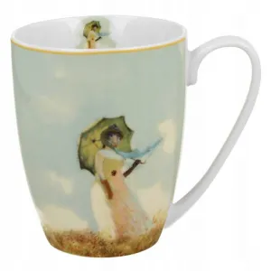 Duo Porcelánový hrnček Monet Žena s dáždnikom 360 ml viacfarebný