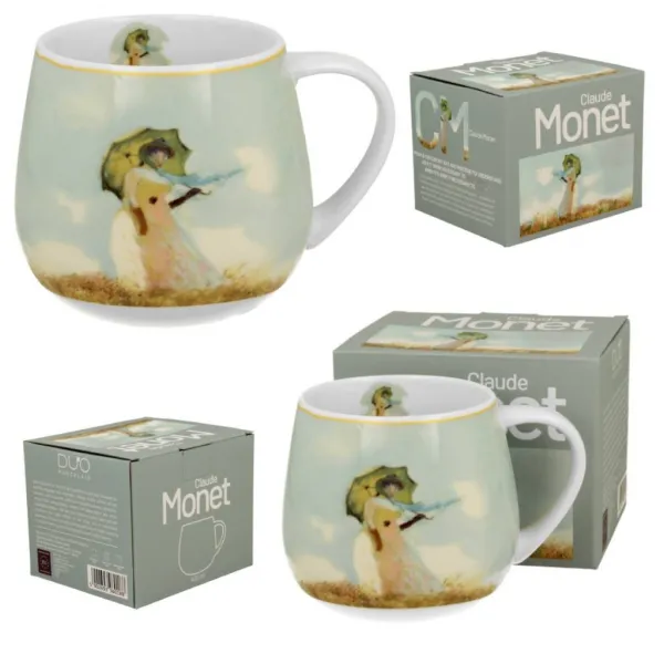 Duo Porcelánový hrnček Monet Woman with Parasol I. 430 ml viacfarebný