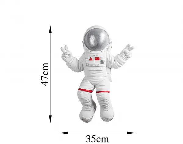 Wallity Nástenná dekorácia Astronaut biela/šedá