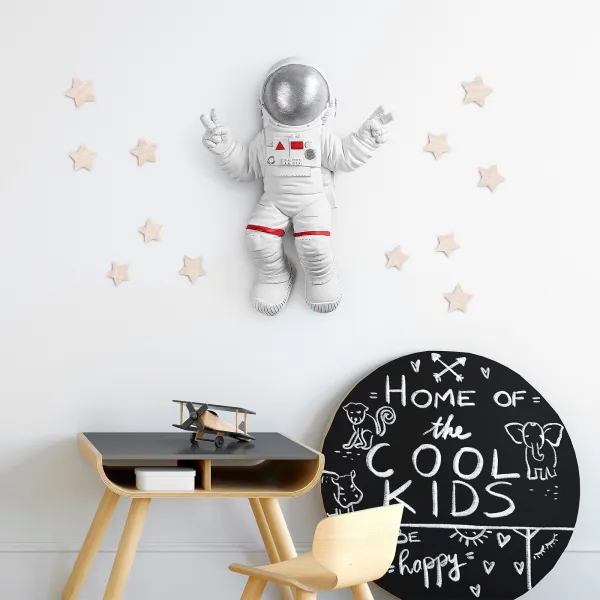 Wallity Nástenná dekorácia Astronaut biela/šedá