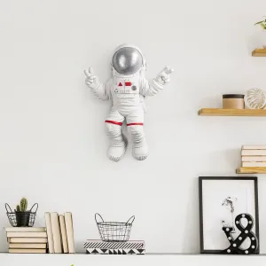 Wallity Nástenná dekorácia Astronaut biela/šedá