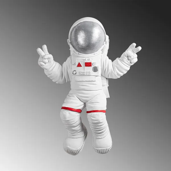 Wallity Nástenná dekorácia Astronaut biela/šedá