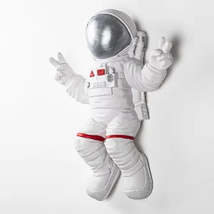 Wallity Nástenná dekorácia Astronaut biela/šedá