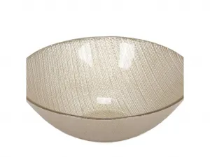 Siaki Collection Sklenená servírovacia misa 15 cm šampanská