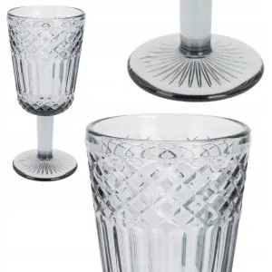 Siaki Collection Pohár na víno Line 300 ml dymová sivá