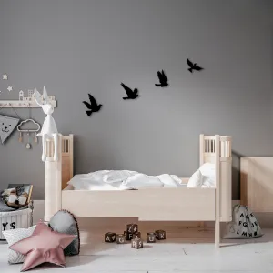 Wallity Nástěnná kovová dekorace Pigeons černá