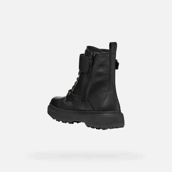 Dámske členkové zimné topánky GEOX Lamidie + Grip ABX W black