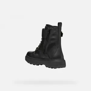 Dámske členkové zimné topánky GEOX Lamidie + Grip ABX W black