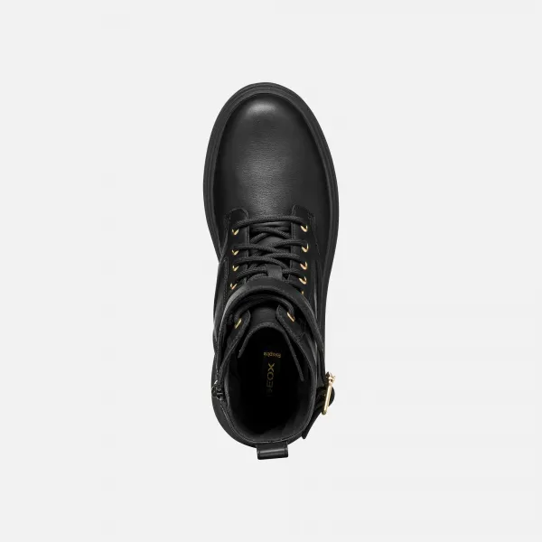 Dámske členkové zimné topánky GEOX Lamidie + Grip ABX W black