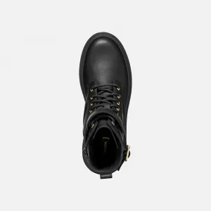 Dámske členkové zimné topánky GEOX Lamidie + Grip ABX W black