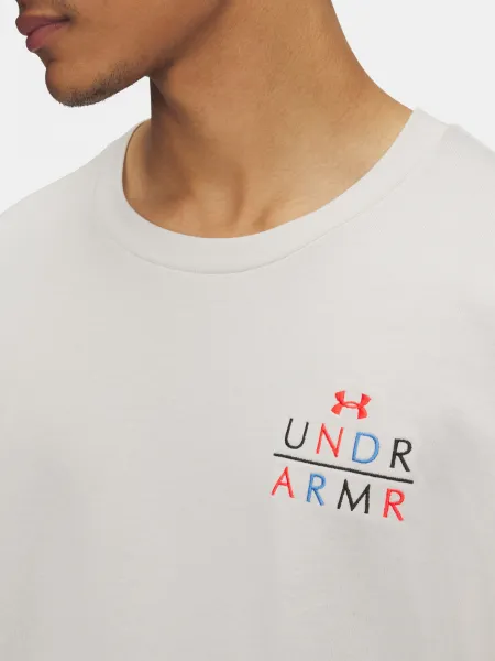 Men's Under Armour UA HWT MODERN SPORT OS LS-WHT T-Shirt - Men's