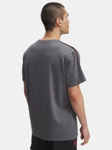 Men's Under Armour UA Icon HWT Tee Taping-GRY T-Shirt - Mens