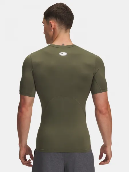 Men's Under Armour UA HG Armour Comp SS-GRN T-Shirt - Mens