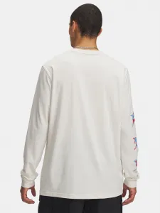 Men's Under Armour UA 60/40S STACKED STARS LS-BRN T-Shirt - Men's