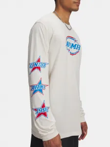 Men's Under Armour UA 60/40S STACKED STARS LS-BRN T-Shirt - Men's