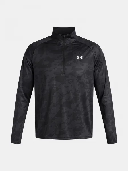 Men's Under Armour UA Tech 2.0 1/2 Zip-BLK T-Shirt - Men's