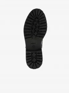 Black Women Ankle Leather Shoes Geox Iridea - Women