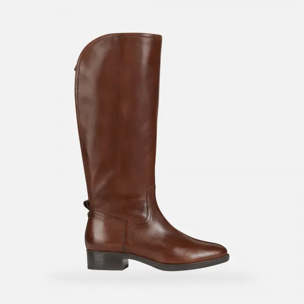 Brown women's boots Geox Felicity - Women's