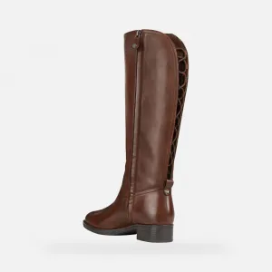 Brown women's boots Geox Felicity - Women's