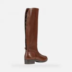 Brown women's boots Geox Felicity - Women's